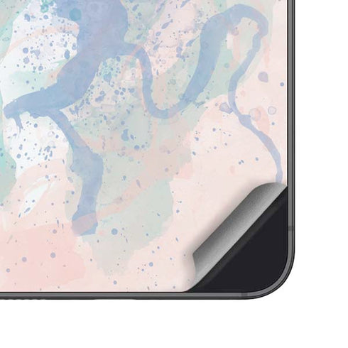 Rose Quartz & Serenity Splatter Galaxy S25 Skin